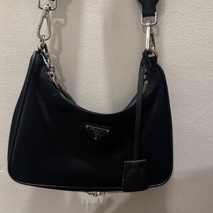 "Prada" Black Shoulder Bag